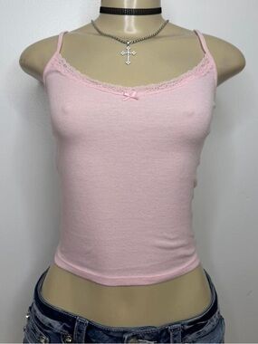Y2K summer no boundaries pink cami tank💞